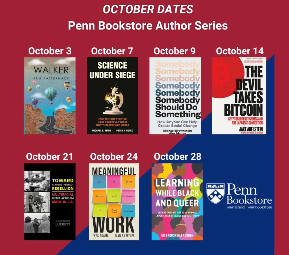 Penn Bookstore Book Events for October